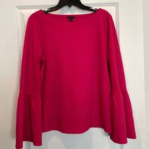 Ann Taylor Pink Blouse with balloon sleeves